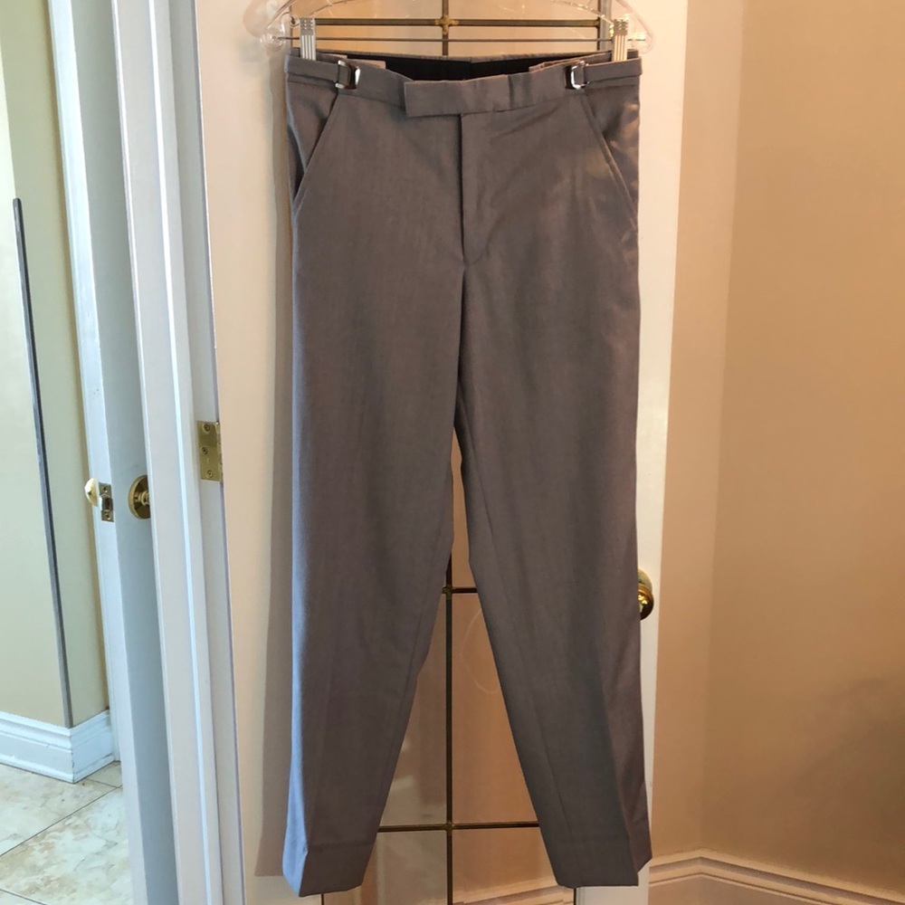 Vintage Men's Grey Wool Dress Pants